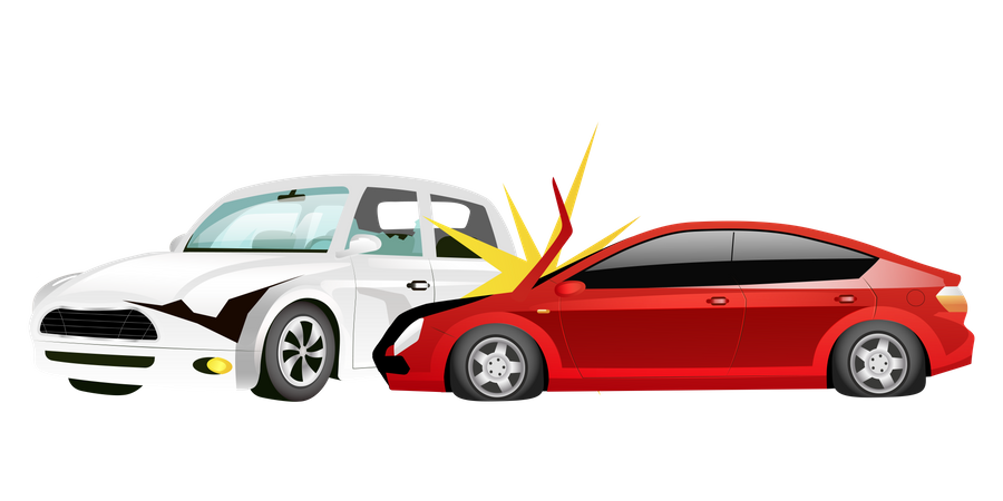 Car crash  Illustration