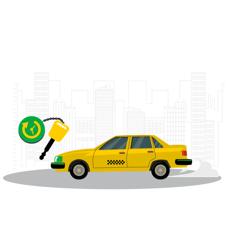 Car for rental usage  Illustration