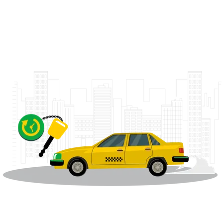 Car for rental usage  Illustration