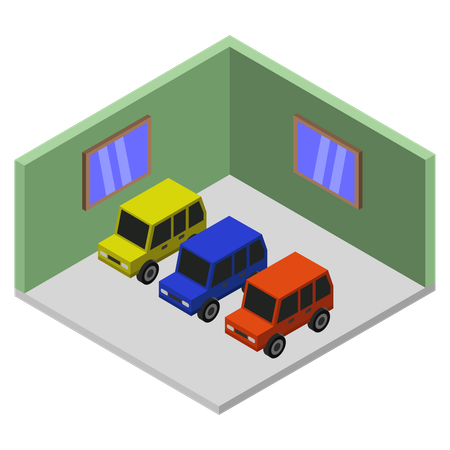 Car Garage  Illustration