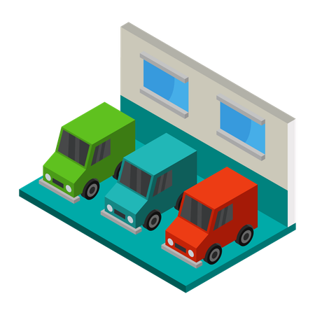 Car Garage  Illustration