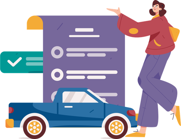 Car Insurance  Illustration