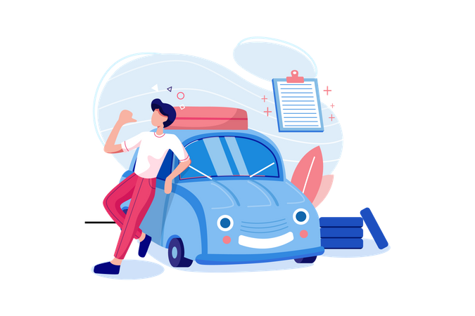 Car Insurance  Illustration