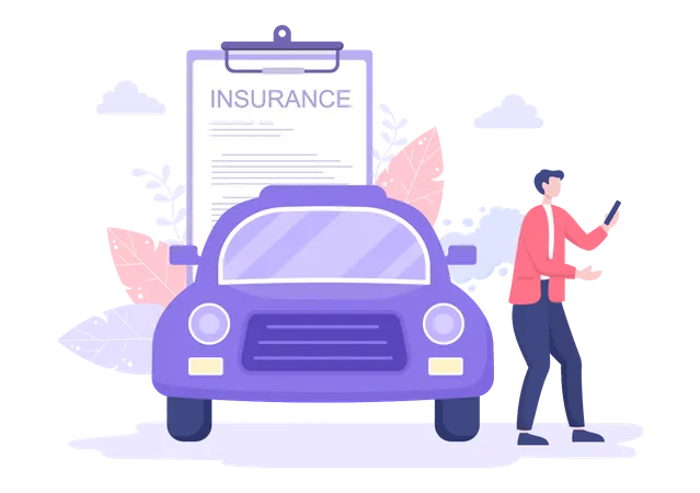 Car Insurance Buyer  Illustration