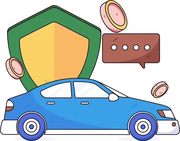 Car insurance claim  Illustration