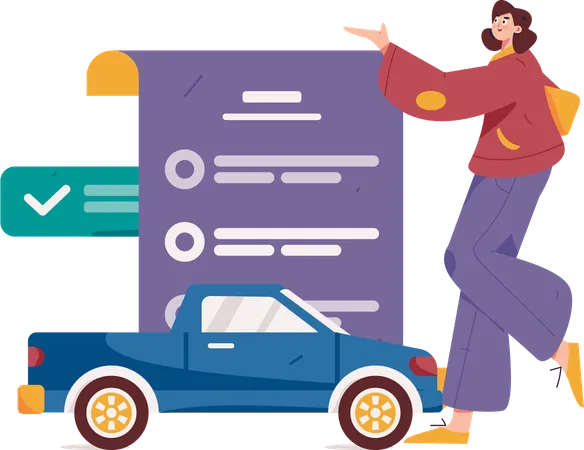 Car Insurance  Illustration