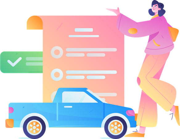 Car Insurance  Illustration