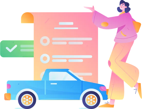 Car Insurance  Illustration