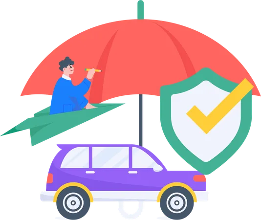 Car Insurance  Illustration