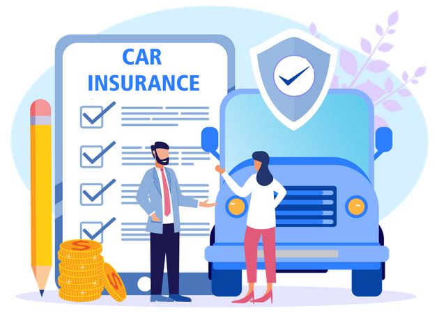 Car insurance  Illustration