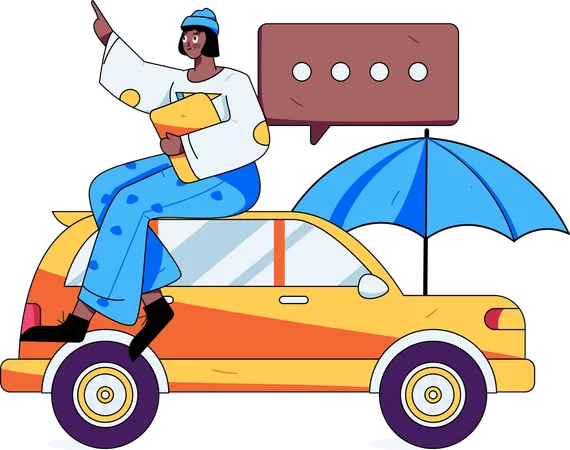 Car Insurance  Illustration