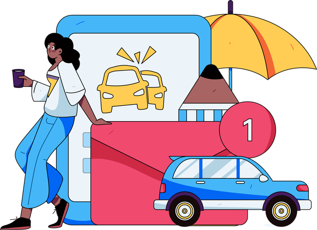 Car Insurance  Illustration