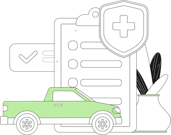 Car Insurance  Illustration