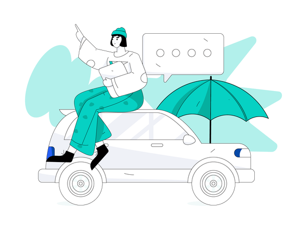 Car Insurance  Illustration