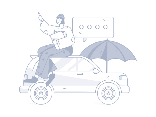 Car Insurance  Illustration