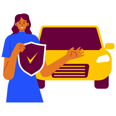 Car Insurance  Illustration