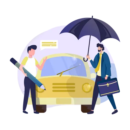 Car insurance  Illustration