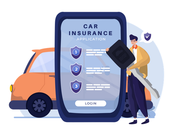 Car insurance  Illustration