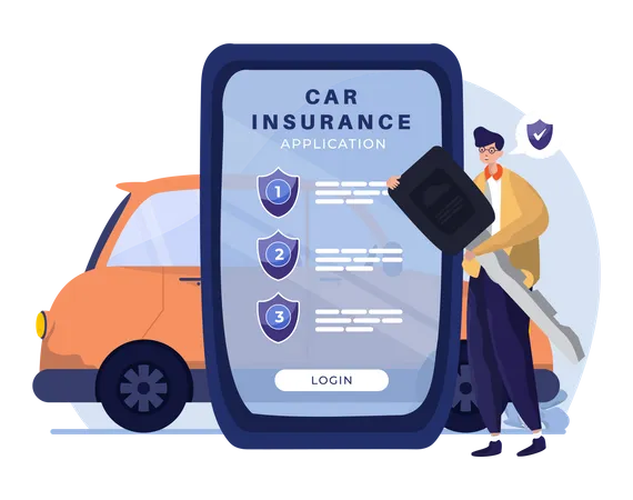 Car insurance  Illustration