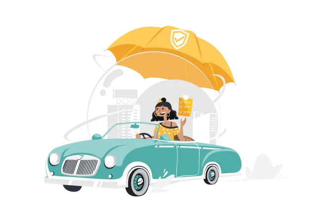 Car Insurance  Illustration