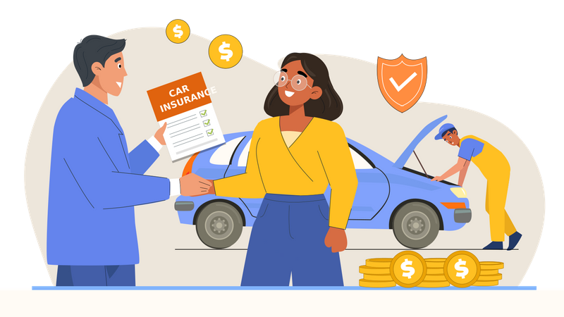 Car insurance  Illustration