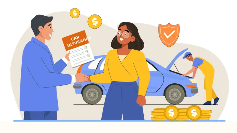 Car insurance  Illustration