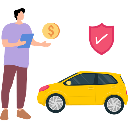 Car Insurance  Illustration