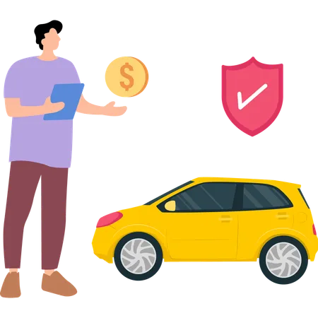 Car Insurance  Illustration