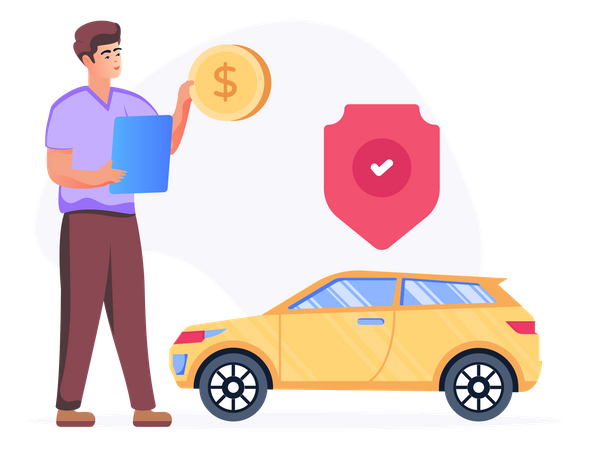 Car Insurance  Illustration