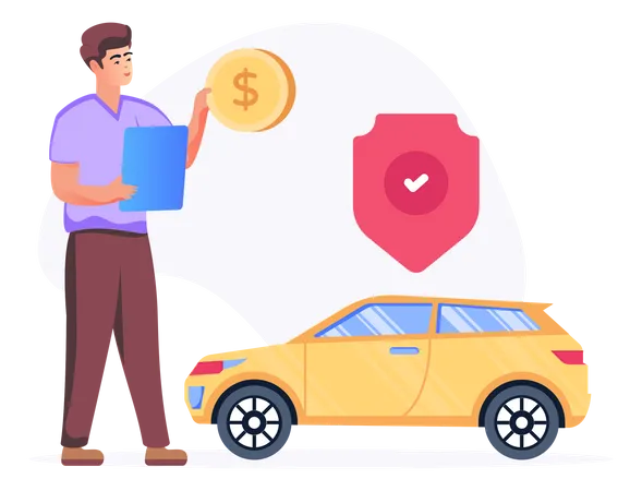 Car Insurance  Illustration