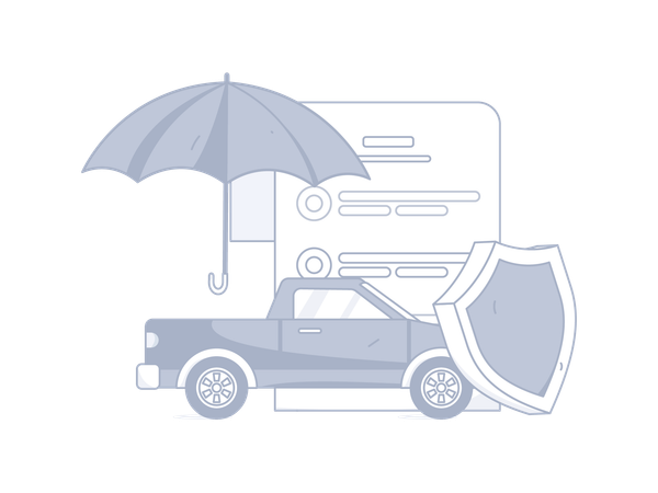 Car insurance paper  Illustration