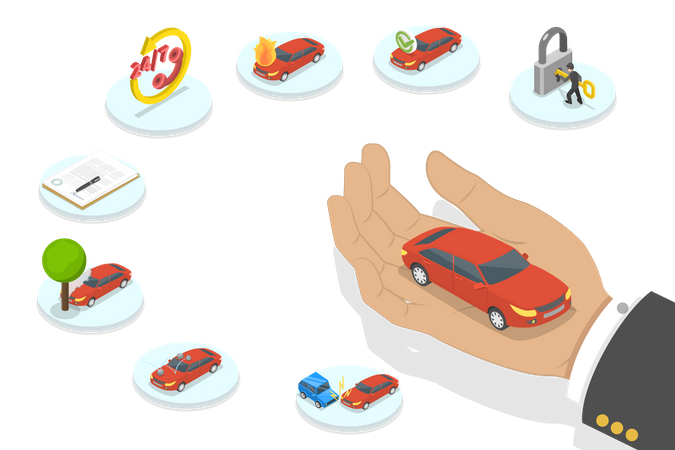 Car Insurance Policy Illustration