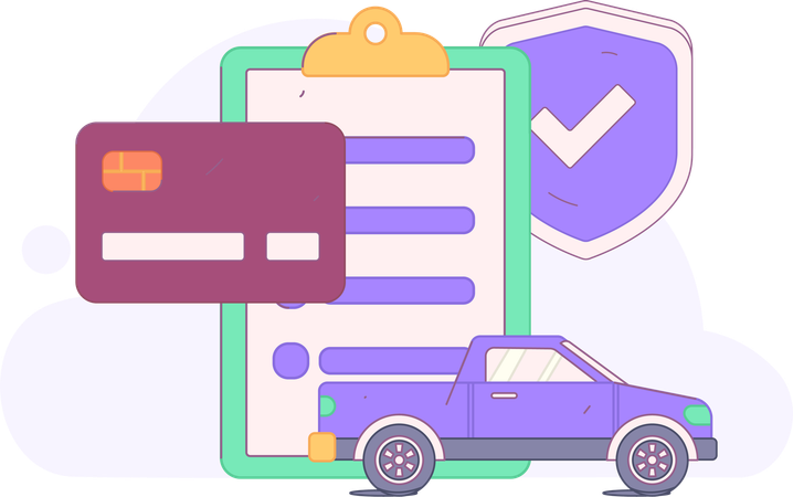 Car Insurance Policy  Illustration