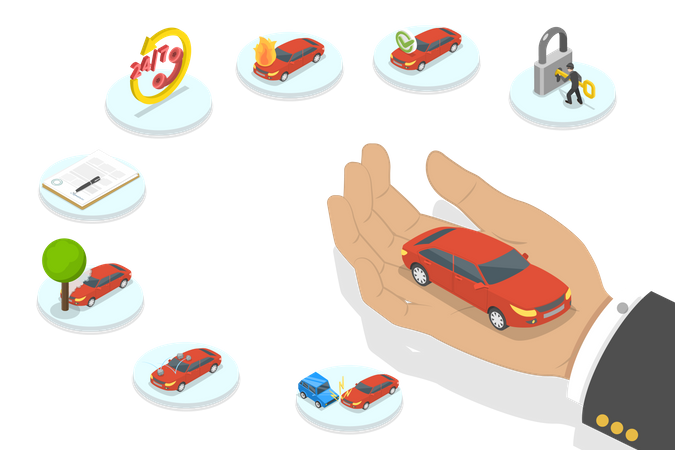 Car Insurance Policy  Illustration