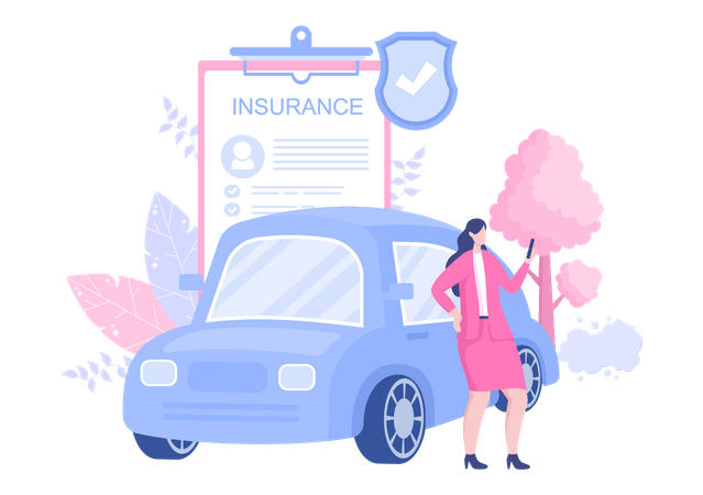 Car Insurance Policy  Illustration