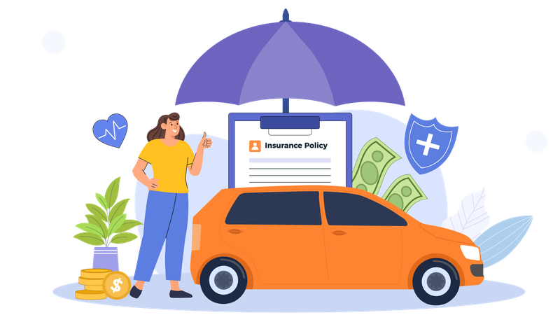 Car Insurance Policy  Illustration