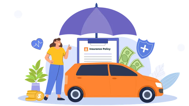 Car Insurance Policy  Illustration