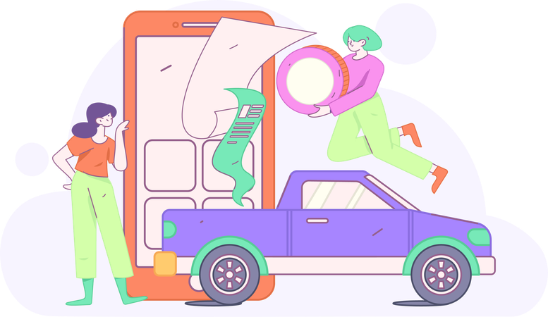 Car Insurance Policy  Illustration