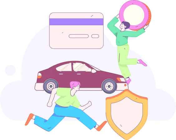 Car Insurance Policy  Illustration