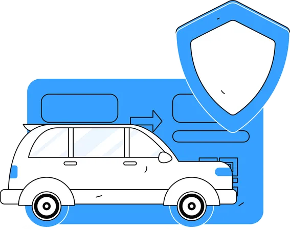 自動車保険の保険料はカードで支払います  イラスト