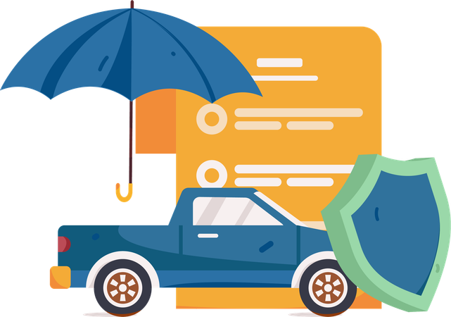 Car insurance protection agreement  Illustration