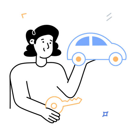 Car Leasing  Illustration