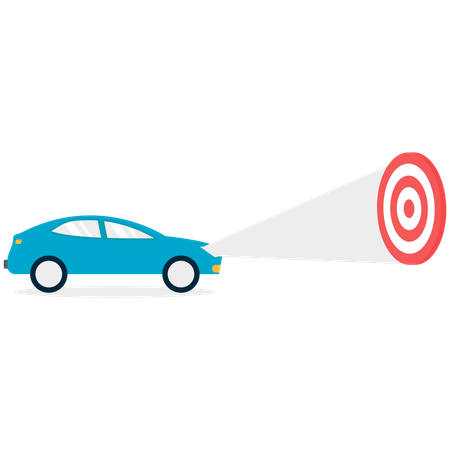 Car light sporting dashboard  Illustration