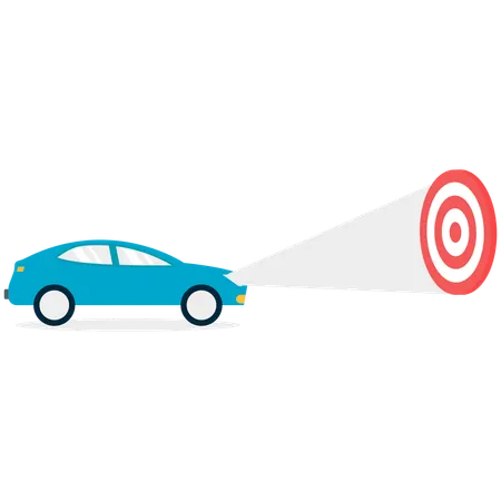 Car light sporting dashboard  Illustration
