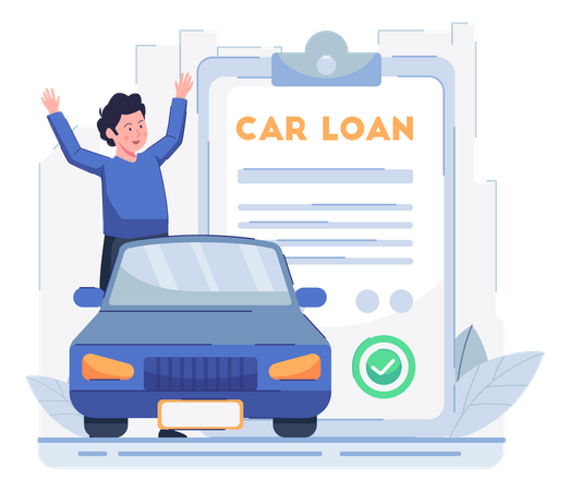 Car loan Illustration