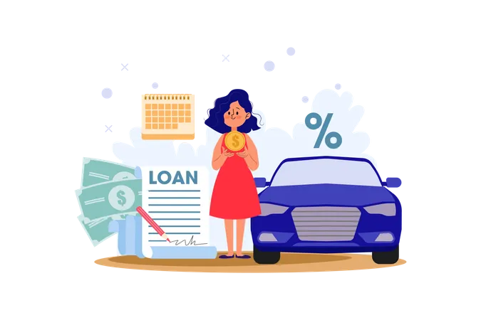 Car Loan  Illustration