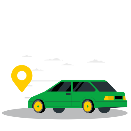 Car Location Illustration