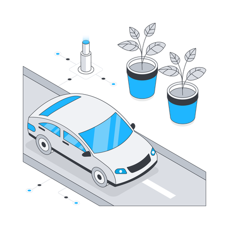 Car parking  Illustration