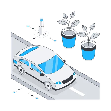 Car parking  Illustration