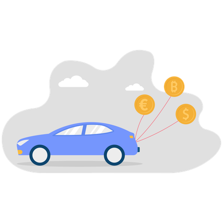 Car Price  Illustration